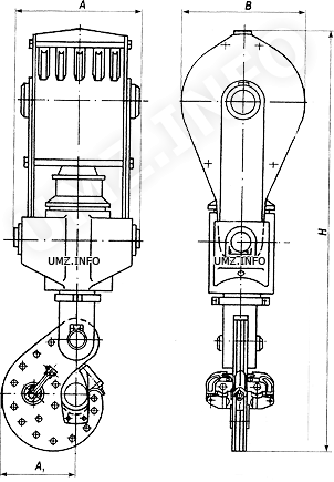 Крюкоблоки УТБК-5-225 и УТБК-6-320 Крюкоблоки УТБК-5-225 и УТБК-6-320